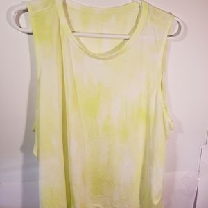 Old Navy Active Tank Top Tie Dye Green XXL Sleeveless Shirt Gym Active Wear